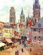 Camille Pissarro Rouen, Rue de l Epicerie Spain oil painting artist